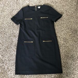 J.Crew Knee Length Black Dress